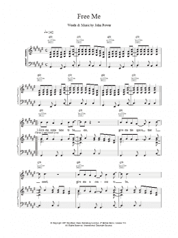 page one of Free Me (Piano, Vocal & Guitar Chords)