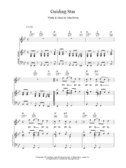 page one of Guiding Star (Piano, Vocal & Guitar Chords)