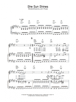 page one of She Sun Shines (Piano, Vocal & Guitar Chords)