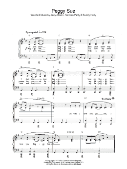 page one of Peggy Sue (Piano Solo)