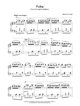 page one of Polka From Solitaire (Piano Solo)