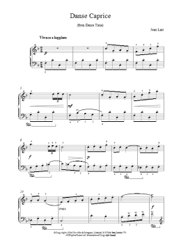 page one of Danse Caprice (Piano Solo)