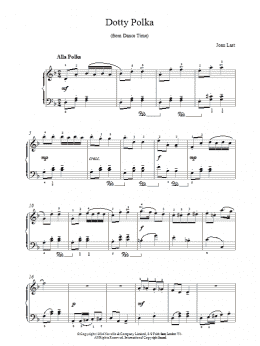 page one of Dotty Polka (Piano Solo)
