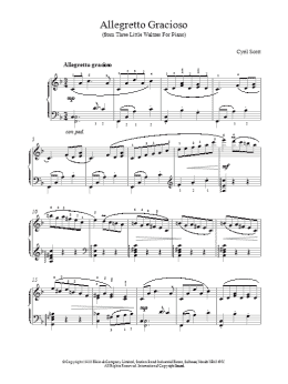 page one of Allegretto Gracioso (Piano Solo)