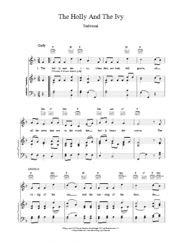 page one of The Holly And The Ivy (Piano Solo)