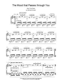page one of The Mood That Passes Through You (Piano Solo)