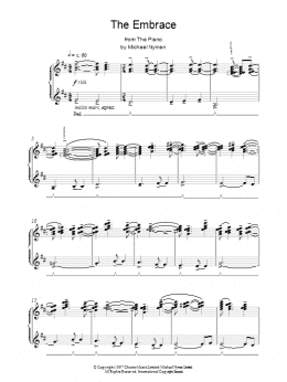 page one of The Embrace (Piano Solo)