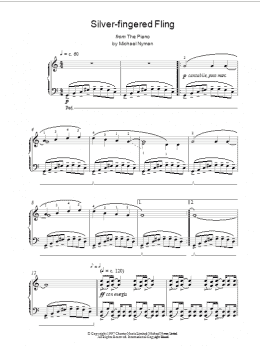 page one of Silver-Fingered Fling (Piano Solo)