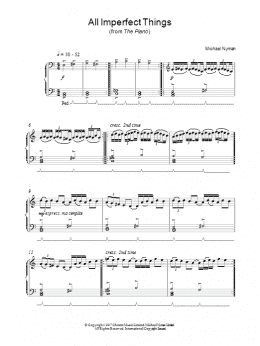 page one of All Imperfect Things (Piano Solo)