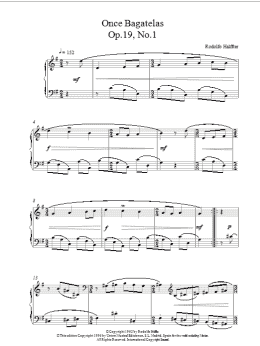 page one of Once Bagatelas Op19 No1 (Piano Solo)