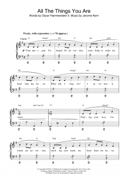 page one of All The Things You Are (Piano & Vocal)