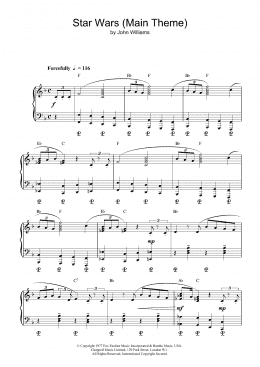 page one of Star Wars (Main Theme) (Piano Solo)