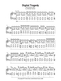 page one of Digital Tragedy (Piano Solo)