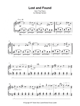 page one of Lost And Found (Piano Solo)