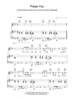 page one of Praise You (Piano, Vocal & Guitar Chords)