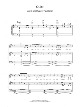page one of Quiet (Piano, Vocal & Guitar Chords)