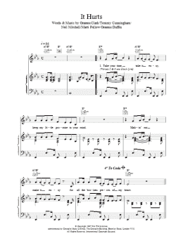 page one of It Hurts (Piano, Vocal & Guitar Chords)