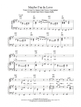 page one of Maybe I'm In Love (Piano, Vocal & Guitar Chords)