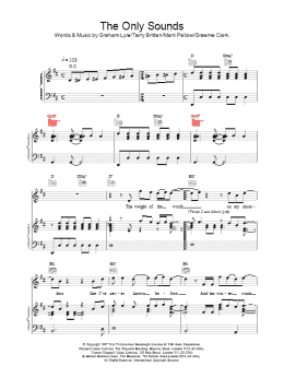 page one of The Only Sounds (Piano, Vocal & Guitar Chords)