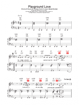 page one of Playground Love (Piano, Vocal & Guitar Chords)