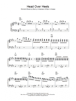 page one of Head Over Heels (Piano, Vocal & Guitar Chords)