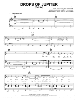page one of Drops Of Jupiter (Tell Me) (Piano, Vocal & Guitar Chords (Right-Hand Melody))