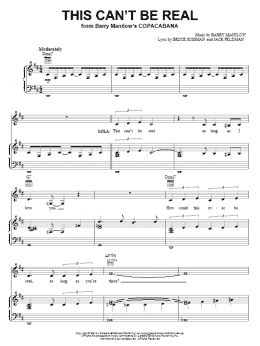 page one of This Can't Be Real (Piano, Vocal & Guitar Chords (Right-Hand Melody))