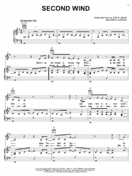 page one of Second Wind (Piano, Vocal & Guitar Chords (Right-Hand Melody))
