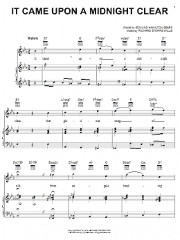 page one of It Came Upon The Midnight Clear (Piano, Vocal & Guitar Chords (Right-Hand Melody))
