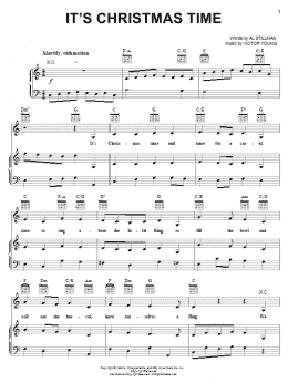 page one of It's Christmas Time (Piano, Vocal & Guitar Chords (Right-Hand Melody))