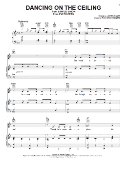 page one of Dancing On The Ceiling (Piano, Vocal & Guitar Chords (Right-Hand Melody))