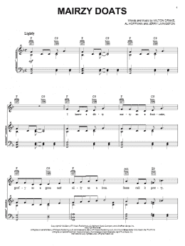page one of Mairzy Doats (Piano, Vocal & Guitar Chords (Right-Hand Melody))