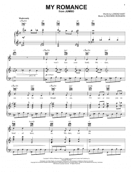 page one of My Romance (Piano, Vocal & Guitar Chords (Right-Hand Melody))