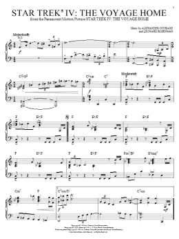 page one of Star Trek IV - The Voyage Home (Piano Solo)