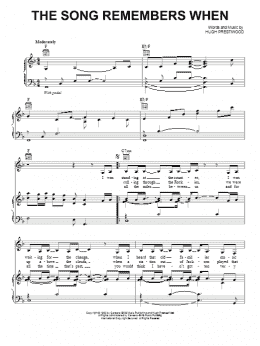 page one of The Song Remembers When (Piano, Vocal & Guitar Chords (Right-Hand Melody))