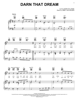 page one of Darn That Dream (Piano, Vocal & Guitar Chords (Right-Hand Melody))