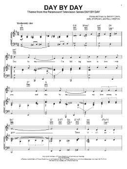 page one of Day By Day (Piano, Vocal & Guitar Chords (Right-Hand Melody))