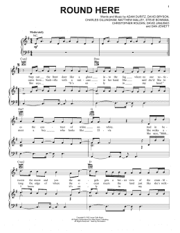 page one of Round Here (Piano, Vocal & Guitar Chords (Right-Hand Melody))