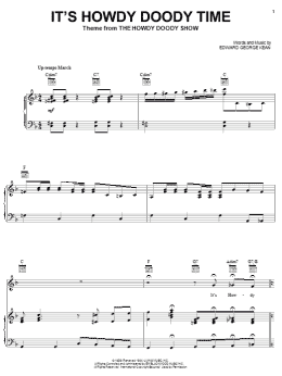 page one of It's Howdy Doody Time (Piano, Vocal & Guitar Chords (Right-Hand Melody))