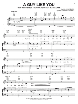 page one of A Guy Like You (Piano, Vocal & Guitar Chords (Right-Hand Melody))