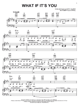 page one of What If It's You (Piano, Vocal & Guitar Chords (Right-Hand Melody))