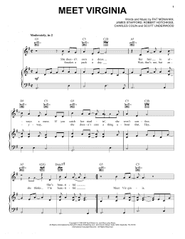 page one of Meet Virginia (Piano, Vocal & Guitar Chords (Right-Hand Melody))