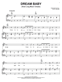 page one of Dream Baby (How Long Must I Dream) (Piano, Vocal & Guitar Chords (Right-Hand Melody))