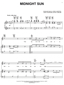 page one of Midnight Sun (Piano, Vocal & Guitar Chords (Right-Hand Melody))