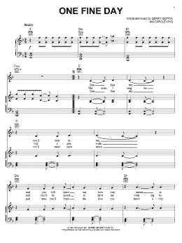 page one of One Fine Day (Piano, Vocal & Guitar Chords (Right-Hand Melody))