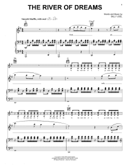 page one of The River Of Dreams (Piano, Vocal & Guitar Chords (Right-Hand Melody))