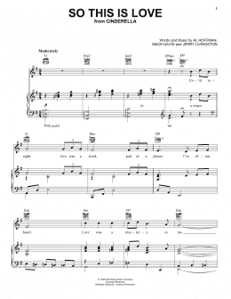 page one of So This Is Love (from Cinderella) (Piano, Vocal & Guitar Chords (Right-Hand Melody))