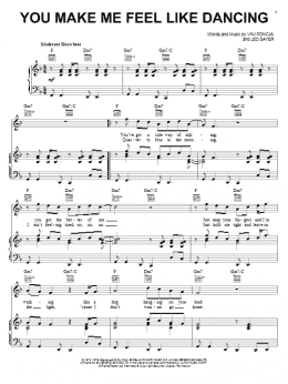 page one of You Make Me Feel Like Dancing (Piano, Vocal & Guitar Chords (Right-Hand Melody))