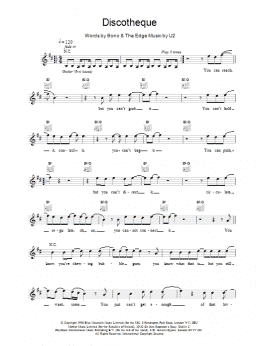 page one of Discotheque (Lead Sheet / Fake Book)