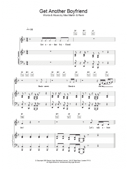 page one of Get Another Boyfriend (Piano, Vocal & Guitar Chords)